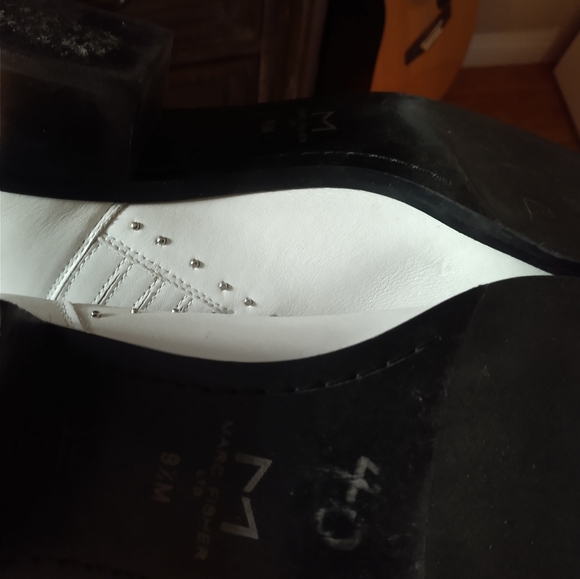 Leather white booties - Picture 3 of 6